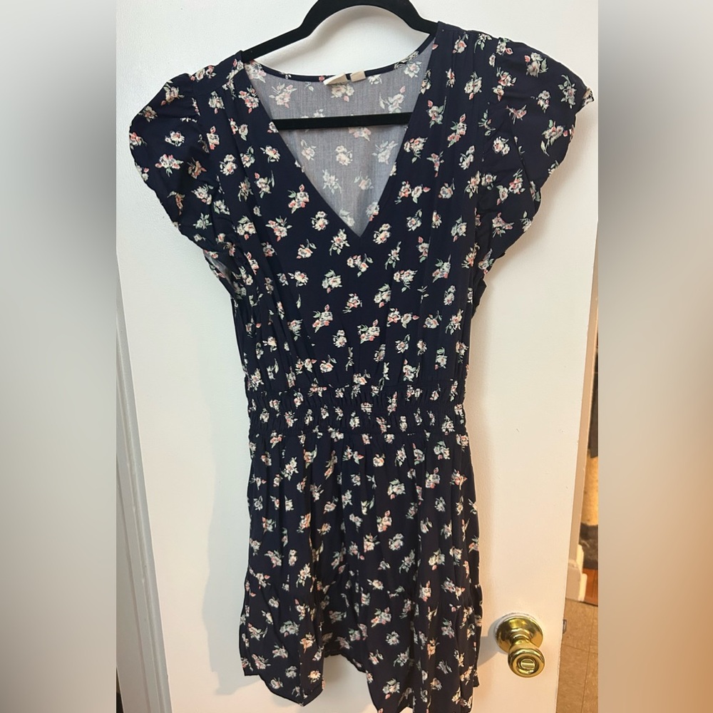 Floral V-Neck Mini Dress